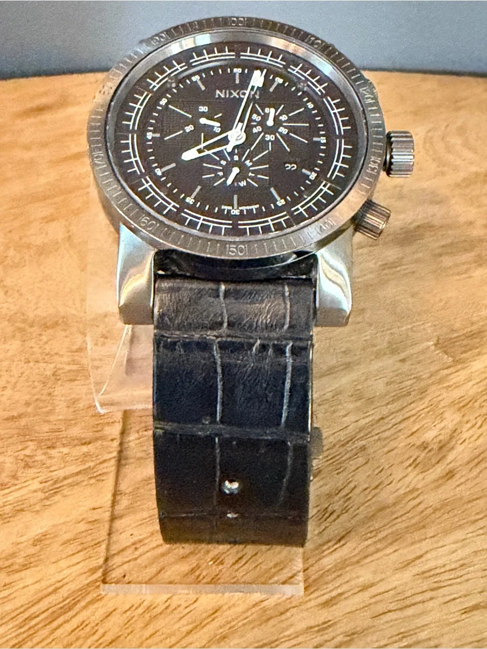 Nixon The Magnacon Black Stainless Steel Chronograph Watch